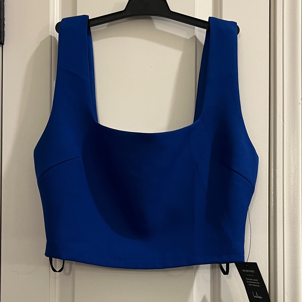 Lulu's Royal Blue Crop Top